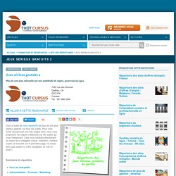 Répertoire de jeux sérieux en ligne