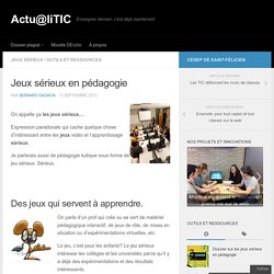 Jeux sérieux en apprentissage