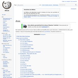 Jeux — Wiklou, le Wiki du Biclou