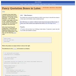 Online: Fancy Quotation Boxes in Latex