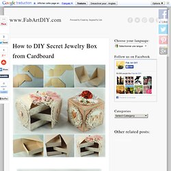 How to DIY Secret Jewelry Box from Cardboard