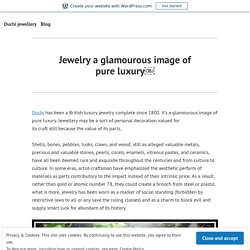 Jewelry a glamourous image of pure luxury￼