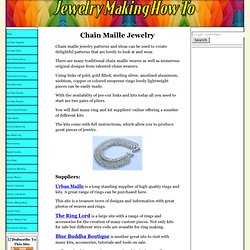 Free Chain Maille Jewelry Patterns And Ideas Can Be Found Here