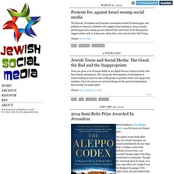 Jewsome: JEWish SOcial MEdia