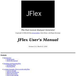 JFlex User's Manual