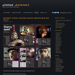 Jorge Jimenez – Blog – Graphics Programmer Blog