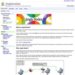 jinglenodes - Jingle Relay Nodes - Communication Sharing Made Simple