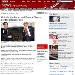 China&#039;s Hu Jintao and Barack Obama pledge stronger ...