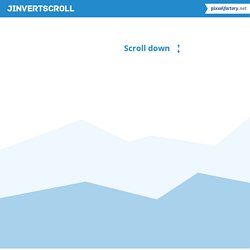 jInvertScroll - A lightweight jQuery horizontal Parallax scrolling plugin