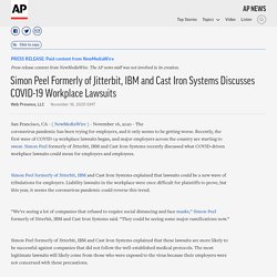 Simon Peel Formerly of Jitterbit, IBM and Cast Iron Systems Discusses COVID-19 Workplace Lawsuits