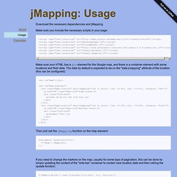 jMapping: Usage