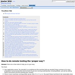 JMeterFAQ - Jmeter Wiki