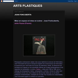 ARTS PLASTIQUES: JOAN FONCUBERTA