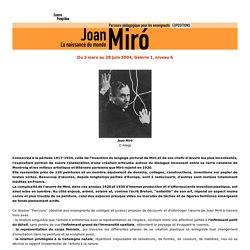 Joan Miró Dossier pédagogique 