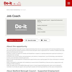 Job Coach - Do-It - Be More