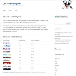 Top Job Search Engines (II)