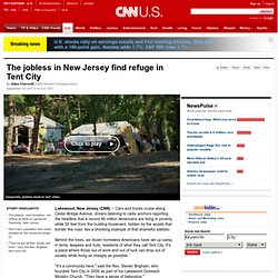 The jobless in New Jersey find refuge in Tent City