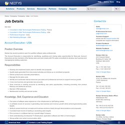 Jobs and hiring at Neotys