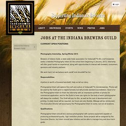 Jobs at the Indiana Brewers Guild