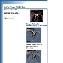 Joe's Poser BVH Files