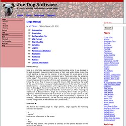 Joe Dog Software - Siege Manual