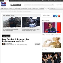 Pour Scarlett Johansson, les Parisiens sont malpolis - People