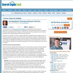 John Battelle On The Future Of Search: Part Two