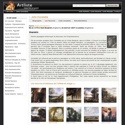 Biographie et peintures: John Constable