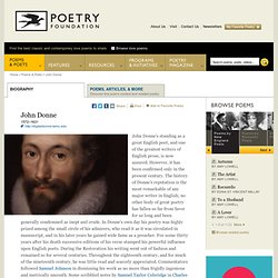 John Donne : The Poetry Foundation : Find Poems and Poets. Discover Poetry.