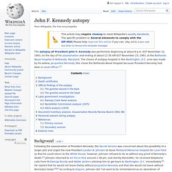 John F. Kennedy autopsy