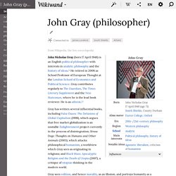 John Gray (philosopher)