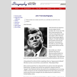 John F Kennedy Biography