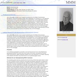 MMM - John Latham's Individual Webpage