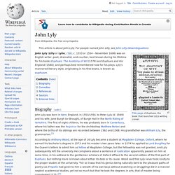 John Lyly - Wikipedia