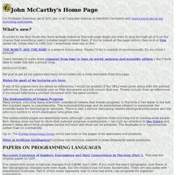 McCarthy's own Website