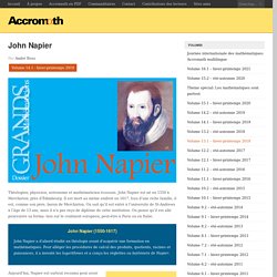 John Napier (=Neper)
