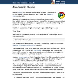 JavaScript in Chrome