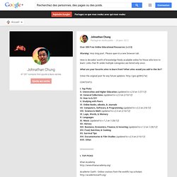 Johnathan Chung - Google+ - Over 200 Free Online Educational Resources (v.2.3) …
