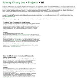 Johnny Chung Lee - Projects - Wii