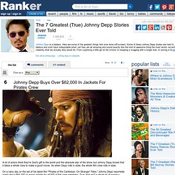 The 7 Greatest (True) Johnny Depp Stories Ever Told