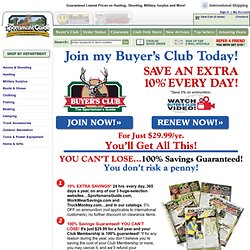 Join The Sportsman's Guide Buyers Club