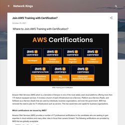 Join AWS Training with Certification?