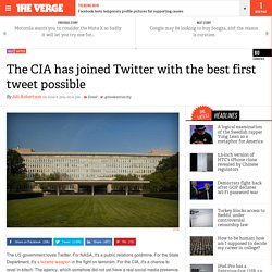 The CIA has joined Twitter with the best first tweet possible