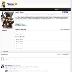 Joker Game Online - AnimeFLV