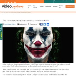 How Superb Animation Leads To Oscar Award