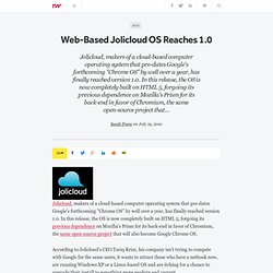 Web-Based Jolicloud OS Reaches 1.0
