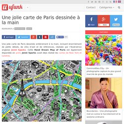 Une jolie carte de Paris dessinée à la main