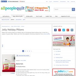 Jolly Holiday Pillows