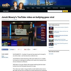 Jonah Mowry's YouTube video on bullying goes viral