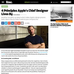 Jonathan Ive on Apple Product Design